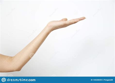 Hand Womanand X27s Holding Something Stock Image Image Of Body Palm