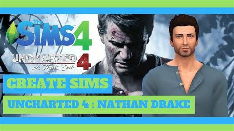 The Sims 4 Create Sims Nathan Drake Uncharted Nocc Youtube