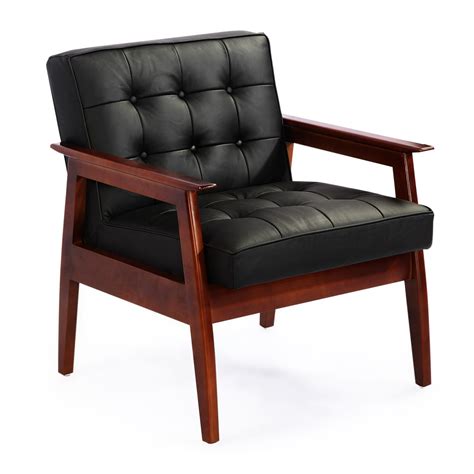 Mies Mid Century Modern Plank Arm Chair Wayfair