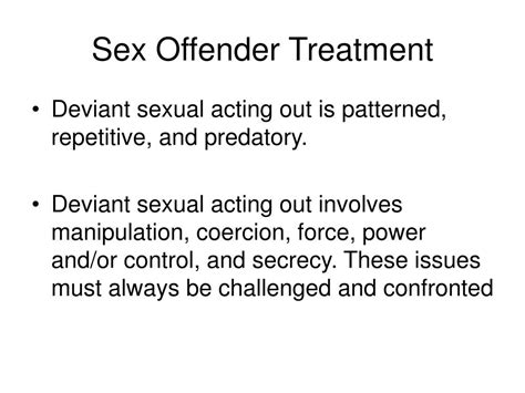 Ppt Introduction To Sex Offender Treatment Powerpoint Presentation