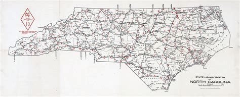 Large Detailed Old Highways System Map Of North Carolina