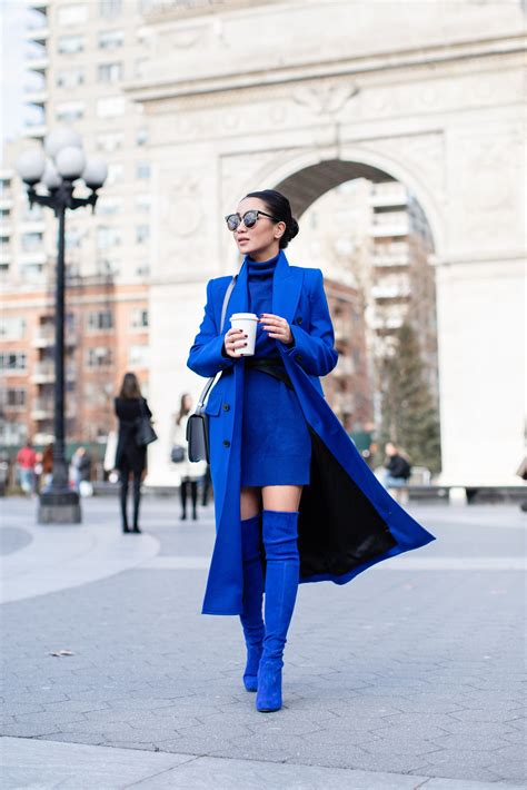 Monochromatic Blue Winter Style Mode Monochrome Monochrome Outfits