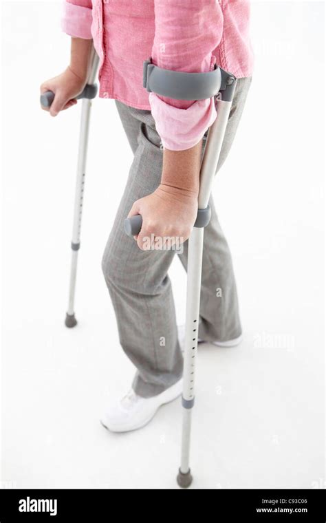 One Leg One Crutch High Resolution Stock Photography And Images Alamy