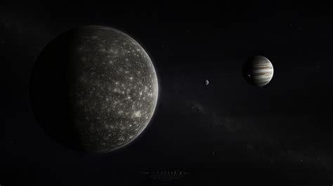 Space Planet Moon Stars Jupiter Callisto Wallpapers