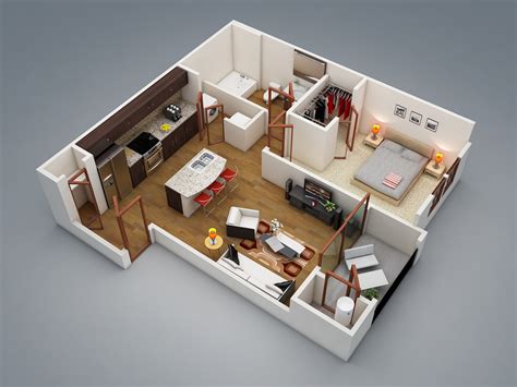 Modern 1 Bedroom Interior Design Ideas