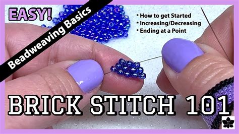 Brick Stitch 101 Beadweaving Basics For Beginners Easy Simple Beadin