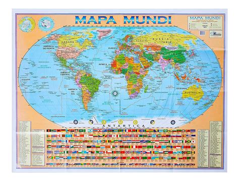 Praticamente toda a e está localizada no lado oriental do planeta, é cortada pelo já a divisão mais comum da europa no mapa mundi inclui: Mapa Mundi Planisfério Político Escolar Gigante Atualizado ...