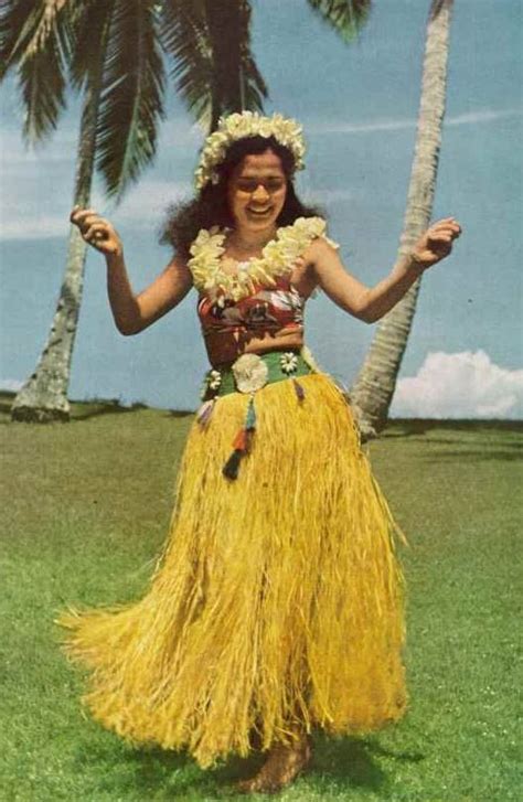 Hula Dancer In Tahiti National Geographic January 1949 Hula Dancers