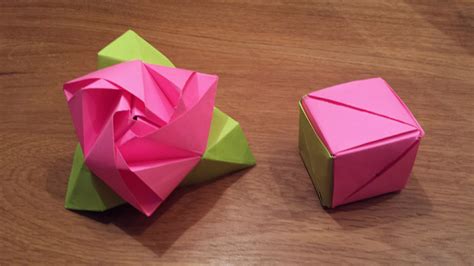 Easy Origami Rose Cube All In Here