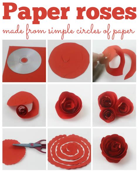 Step By Step Paper Craft Flowers Rose Make Gorgeous Paper Roses With