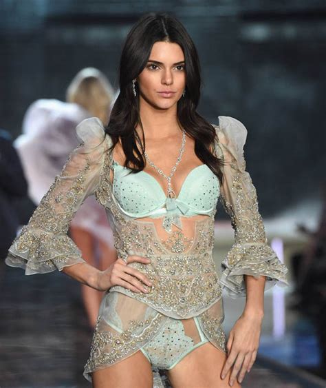 Model Kendall Jenner From California Walks The Runway During The