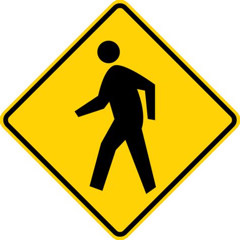 W11 2 Pedestrian Sign Municipal Supply And Sign Co