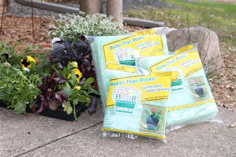 Add Better Than Rocks to containers for great drainage and healthier