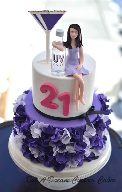 A cake with a lot of fashionable things will be the best choice for a girl! 21st Birthday Cake - cake by Elisabeth Palatiello - CakesDecor