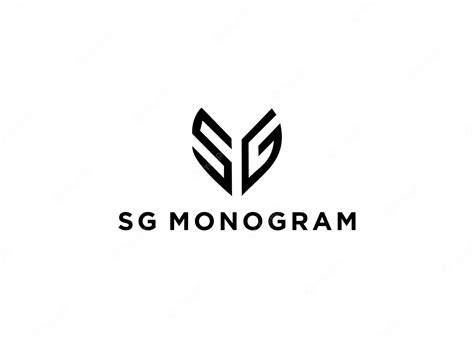 Premium Vector Sg Monogram Logo Design Vector Illustration