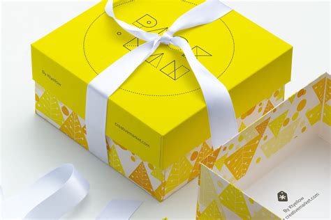 Get up close and personal with these impeccable curated gift boxes and turn your gifting skills up a notch. Big Gift Box Mockup 02 | Creative Product Mockups ...