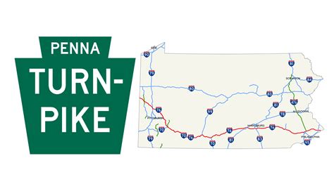 Pennsylvania Turnpike Exits Map Coastal Map World