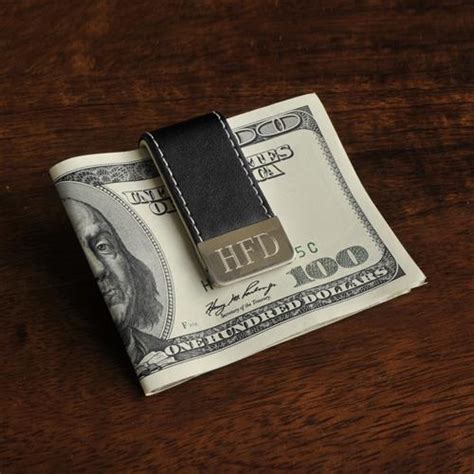 Economy shipping only $6.95 free shipping on orders $75+ details. Leather Money Clip with Stainless Plate Free Engraving www.GiftsEngraved.net | Leather money ...
