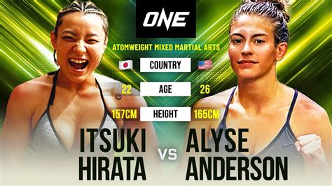Itsuki Hirata Vs Alyse Anderson Full Fight Replay Youtube