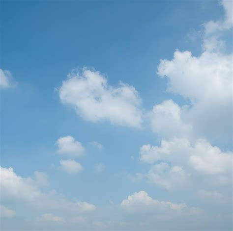 Soft White Clouds On A Light Blue Sky Patternpictures