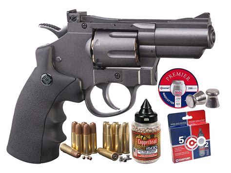 Crosman Snr357 Co2 Dual Ammo Full Metal Revolver Kit Air Pistol