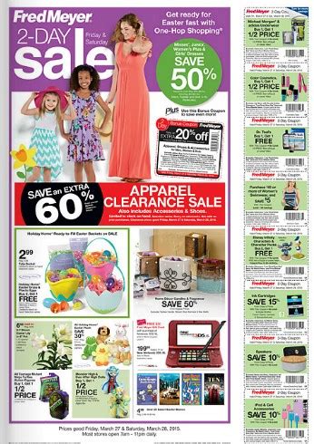 Today we offer you 34 fred meyer jewelers coupons and 30 deals to get the biggest discount. Fred Meyer 2-Day Sale (3/27 + 3/28) - The Coupon Project