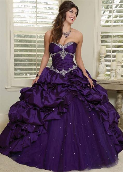 Royal Purple Dress For Wedding