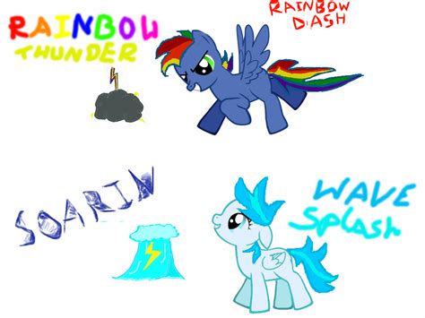 Add activities to help people earn their cutie marks, add tests to find out your cutie mark, and yeah. Soarin and Rainbow dash's (children) by littledashie03 on DeviantArt