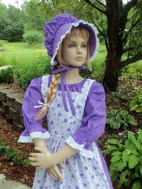 Girls Pioneer Prairie Colonial Dress Costume Choose Your Size Etsy
