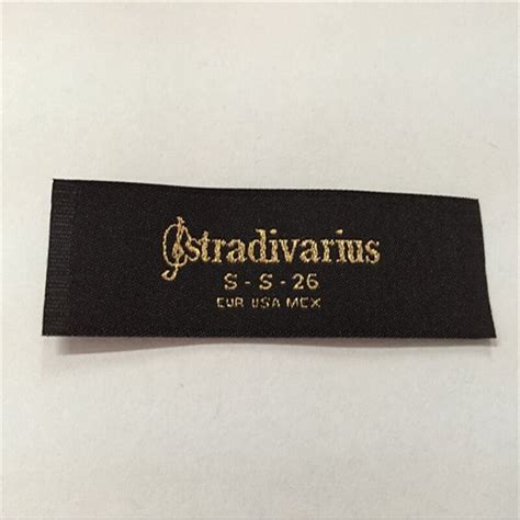 Customized Garment Labels Gold Thread Woven Labels Clothing Labels In