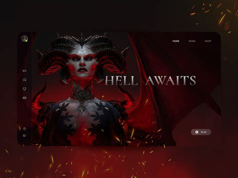 Diablo Iv Launcher Ui Concept By Lynda Mc Donald On Dribbble