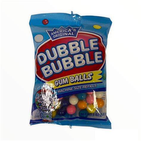 Americas Original Dubble Bubble Gum Balls Machine Size Refills 1 Pack
