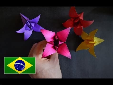 Origami Flor De Íris Instruções Em Português Pt Br