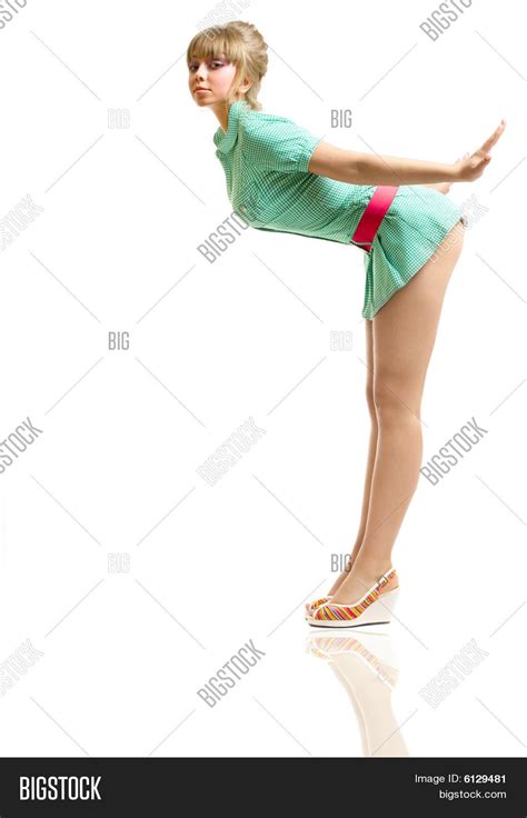 blonde green dress image and photo free trial bigstock