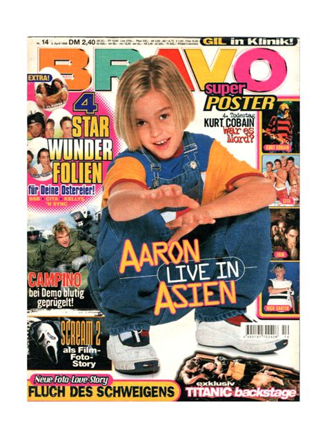 Bravo Nr 14 1998 Heft Jetzt Online Kaufen Die Toten Hosen Aaron Carter Guan Apes Kurt Cobain