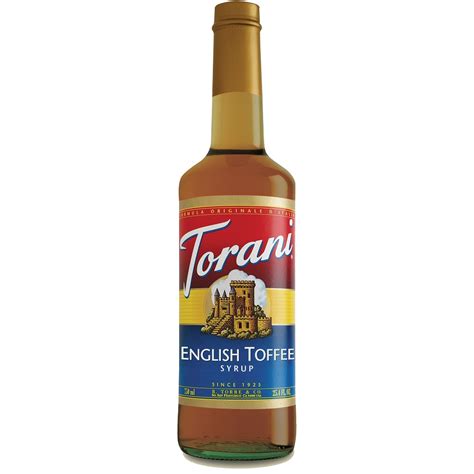 Torani English Toffee Syrup 750 Ml Plastic Bottles