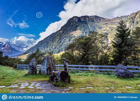 The Surroundings Of The Road Grossglocknerstrasse Stock Image - Image ...