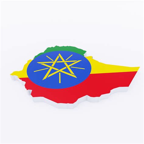 3d Model Ethiopia Map 3d Model Vr Ar Low Poly Cgtrader