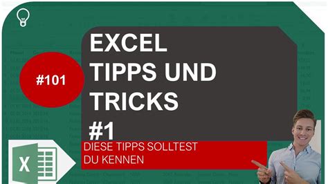 Excel Tipps Und Tricks 1 I Excelpedia Youtube