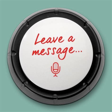 The Leave a Message Button | Record Your Own Message! - Yellow Octopus