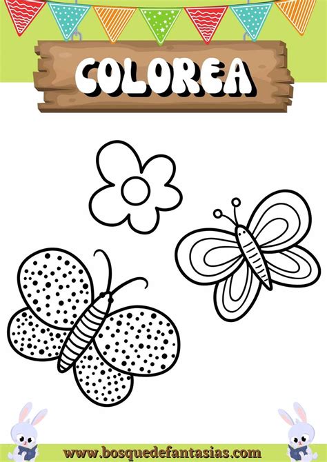 dibujo de mariposa para niños Juegos infantiles