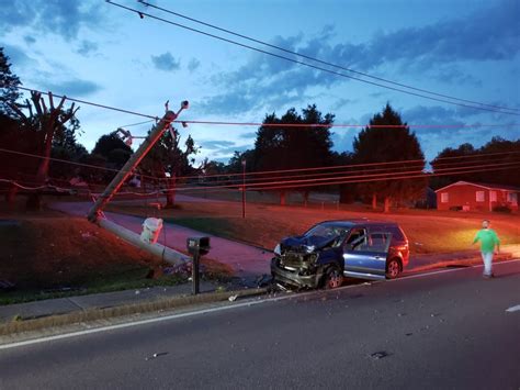 Driver Crashes Into Utility Pole On E Emory Road Causing Power Outage