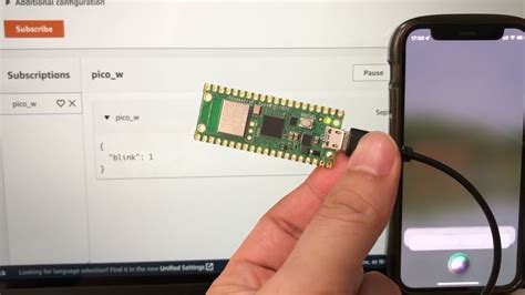 Blink The Onboard Led On Raspberry Pico W Connected To Aws Iot Core