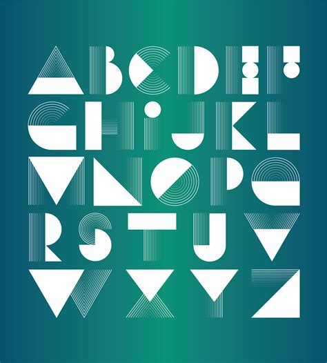 Geometric Typeface Design on Behance | Typeface design, Book cover design inspiration, Typeface