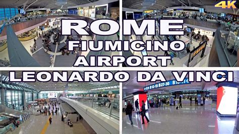 Leonardo Da Vinci Fiumicino Airport Rome Italy 4k Youtube
