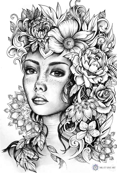 Illustration - June 2016 | Grayscale coloring, Designs coloring books, Coloring pages