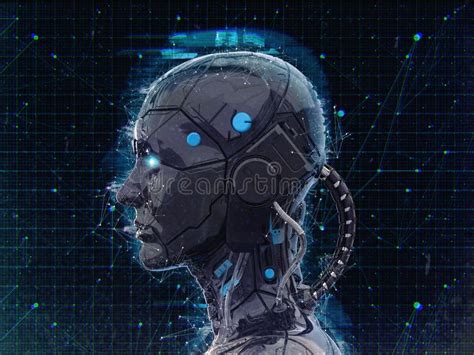 Technology Robot Sci Fi Woman Cyborg Android Background Humanoid