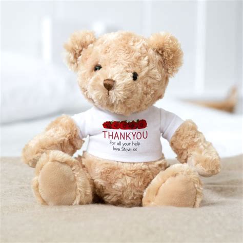 Personalised Thank You Bear The T Experience