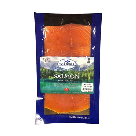 Premium Norwegian Smoked Salmon 8 Oz 227g Olma Caviar