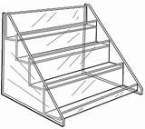 Images of Plastic Tiered Display Shelves